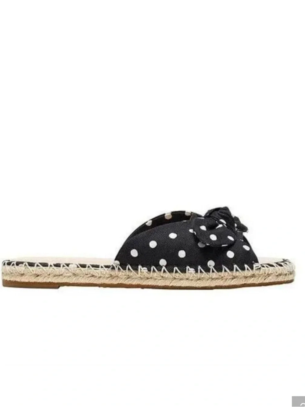 kate spade Black and White Polka Dot Espadrille  size 8